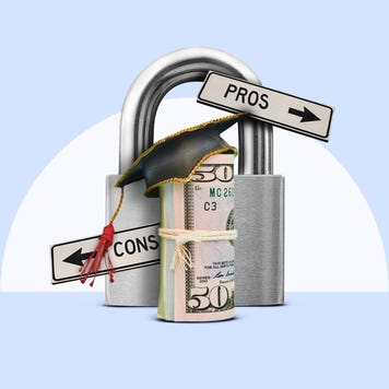 a lock and money